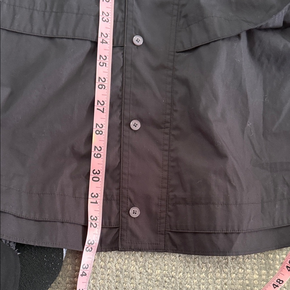 Sleeveless Derek Lam Black Button-Front A-Line Dress - Picture 5 of 7